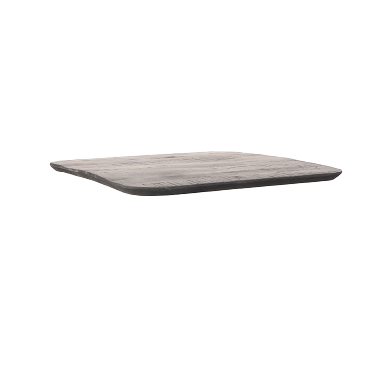 Bartafel Tafelblad Sloppy Edge Zwart Mangohout 70 70x70x3 cm-Organische tafelbladen-LABEL51
