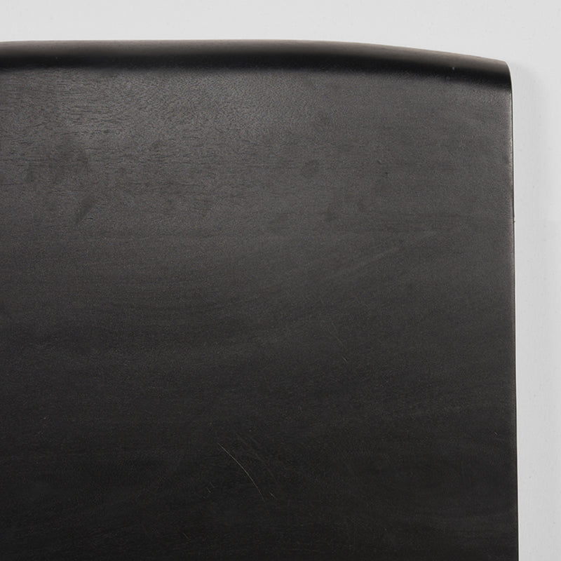 Bartafel Tafelblad Tree Edge Zwart Mangohout 70 cm 70x70x5 cm-Organische tafelbladen-LABEL51