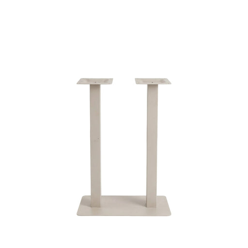Bartafel Tafelpoot Dubbel Metaal Beige-Bartafels-LABEL51