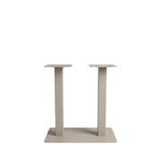 Bartafel Tafelpoot Dubbel Metaal Taupe 70x40x108 cm-Tafelpoten-LABEL51