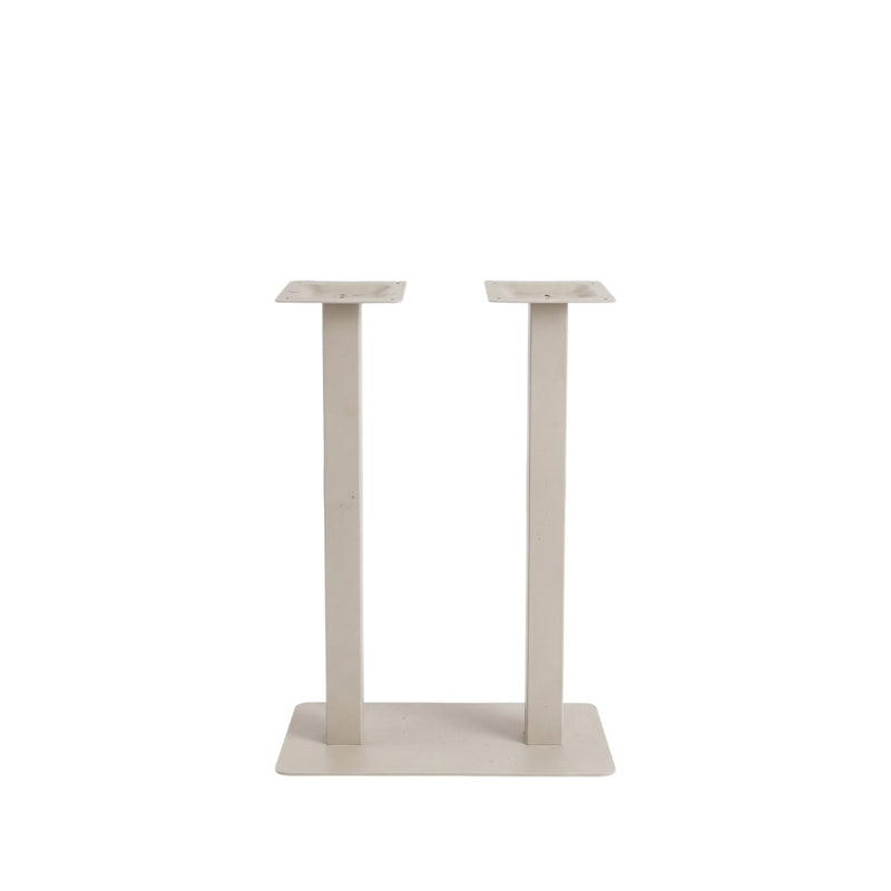 Bartafel Tafelpoot Dubbel Metaal Taupe 70x40x108 cm-Tafelpoten-LABEL51