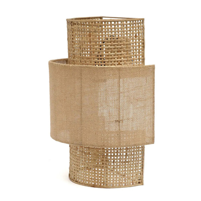 Bazar Bizar Bolly Jute wandlamp - natuurlijk - M-Wandlampen-Bazar Bizar