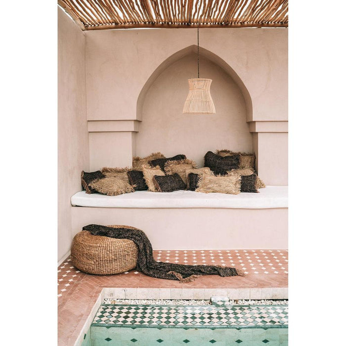 Bazar Bizar Hyacinth Poef - natuurlijk - M-Poefs-Bazar Bizar