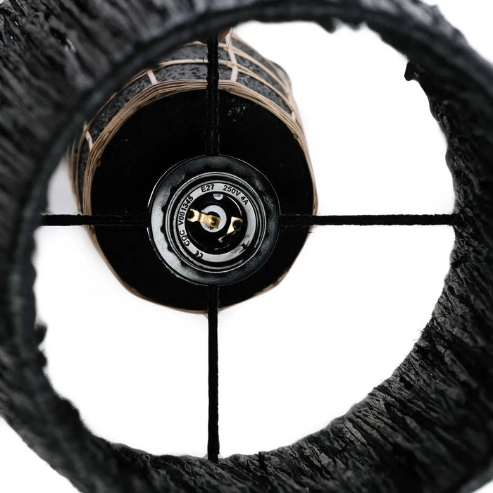 Bazar Bizar Naxos tafel lamp - zwart natuurlijk-Tafellampen-Bazar Bizar