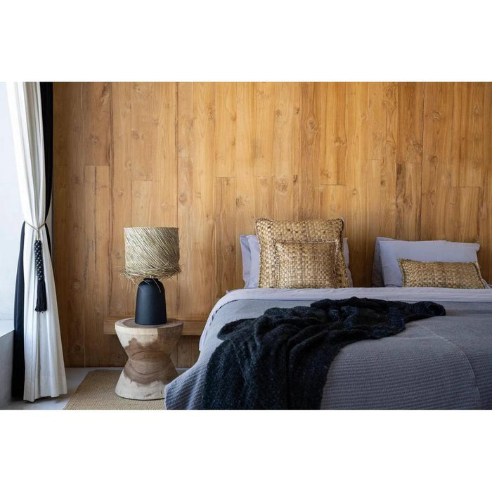 Bazar Bizar Pandan tafel lamp - zwart natuurlijk-Tafellampen-Bazar Bizar