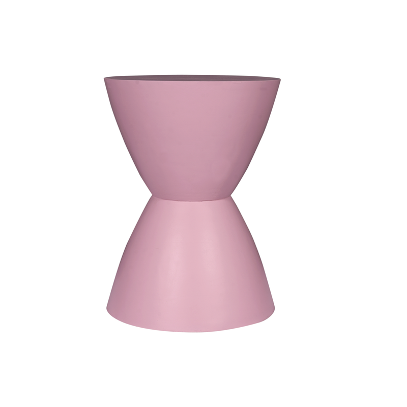 Bijzettafel Abbey Roze Mangohout 33 cm 33x33x45 cm-Bijzettafels-Starfurn