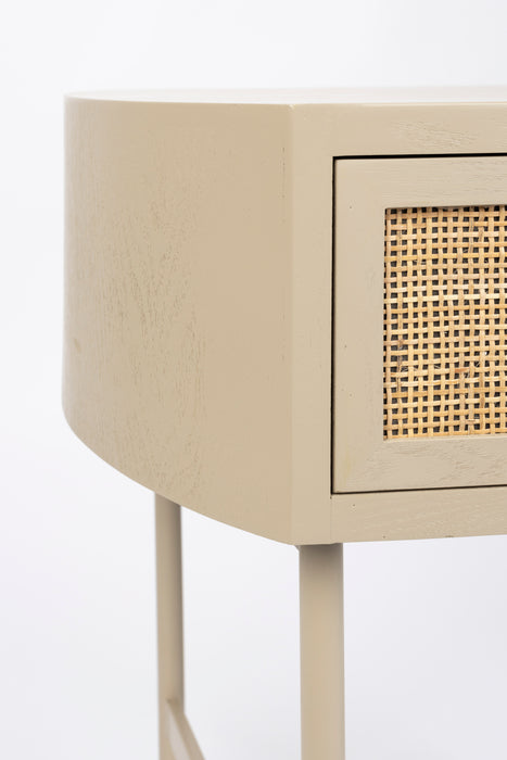 Bijzettafel Amaya MDF Beige 38x48 cm-Bijzettafels-Creating Home