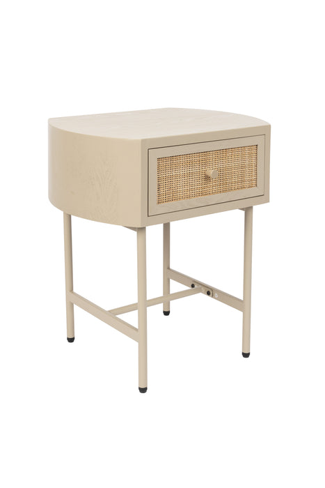 Bijzettafel Amaya MDF Beige 38x48 cm-Bijzettafels-Creating Home