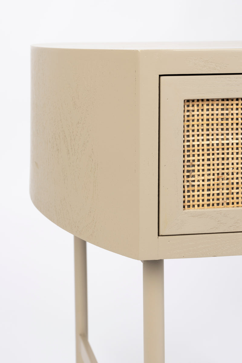 Bijzettafel Amaya MDF Beige 38x48 cm-Bijzettafels-Creating Home