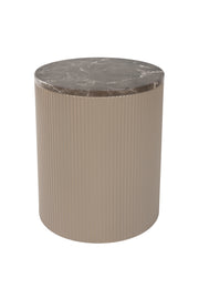 Bijzettafel Anna Marble Beige Ø35x42 cm-Bijzettafels-Creating Home