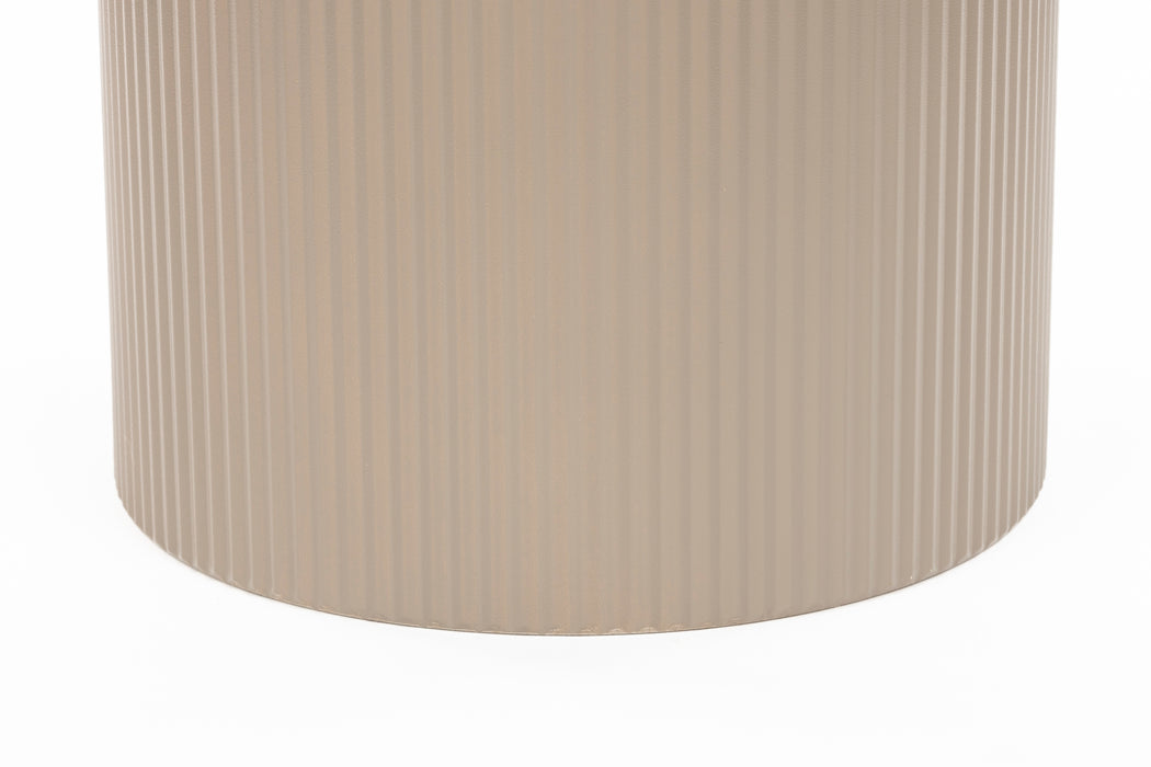 Bijzettafel Anna Marble Beige Ø35x42 cm-Bijzettafels-White Label Living