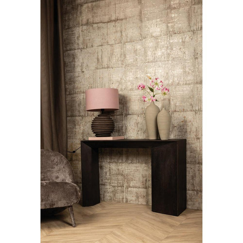 Bijzettafel Arivo Zwart 35x120 cm-Bijzettafels-PTMD