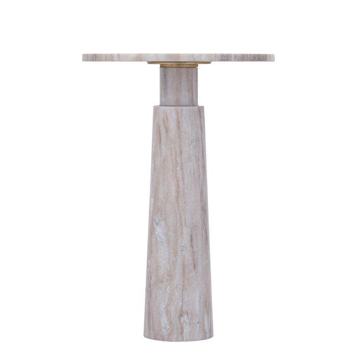 Bijzettafel Ashliegh Marmer Beige-Bijzettafels-PTMD