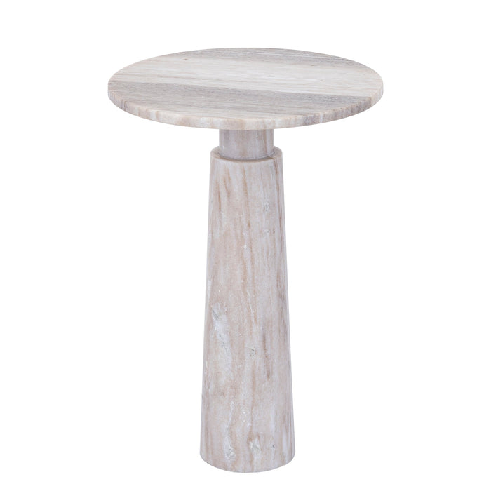 Bijzettafel Ashliegh Marmer Beige-Bijzettafels-PTMD