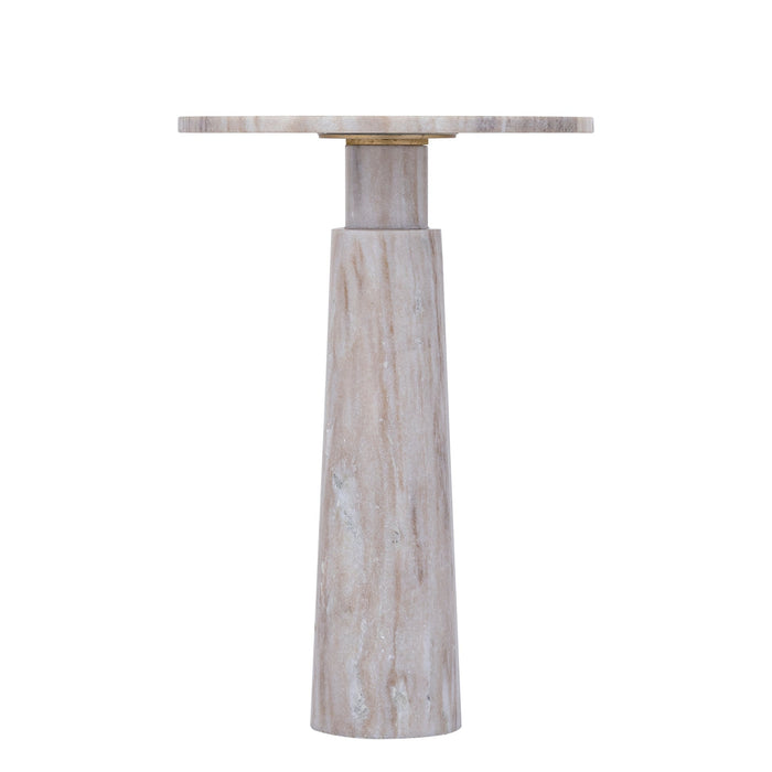 Bijzettafel Ashliegh Marmer Beige-Bijzettafels-PTMD
