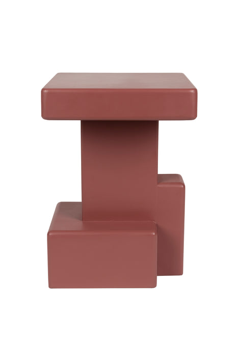 Bijzettafel Blast Marsala MDF Rood 35x35 cm-Bijzettafels-Creating Home