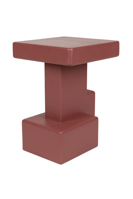 Bijzettafel Blast Marsala MDF Rood 35x35 cm-Bijzettafels-Creating Home