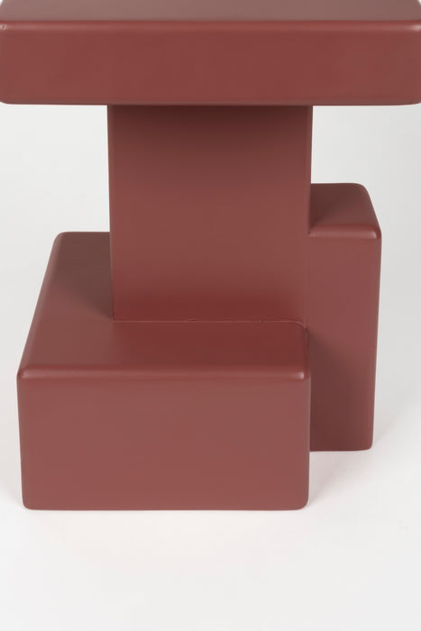 Bijzettafel Blast Marsala MDF Rood 35x35 cm-Bijzettafels-Creating Home