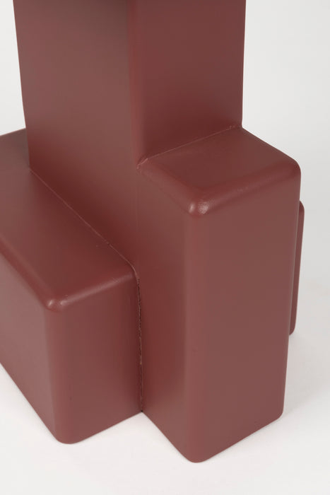 Bijzettafel Blast Marsala MDF Rood 35x35 cm-Bijzettafels-Creating Home