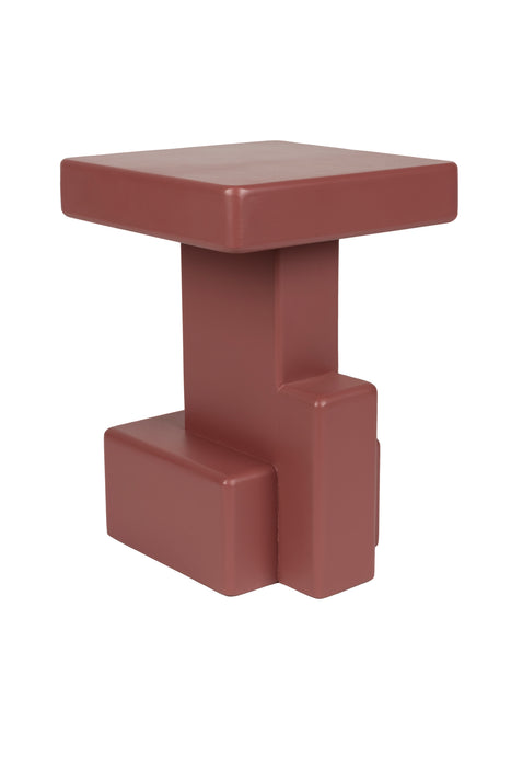 Bijzettafel Blast Marsala MDF Rood 35x35 cm-Bijzettafels-Creating Home