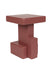 Bijzettafel Blast Marsala MDF Rood 35x35 cm-Bijzettafels-Creating Home