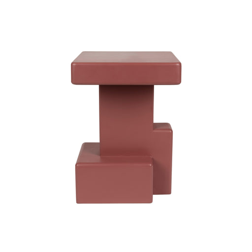 Bijzettafel Blast Marsala MDF Rood 35x35 cm-Bijzettafels-Creating Home