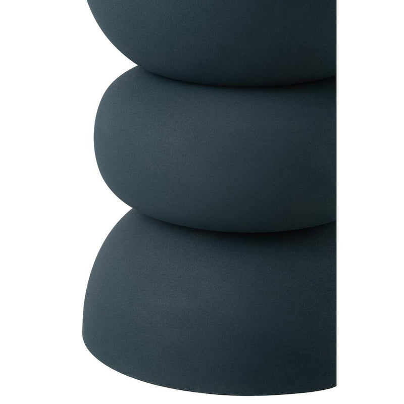 Bijzettafel Blauw Ijzer 32 cm 32x32x43.5 cm-Bijzettafels-J-Line