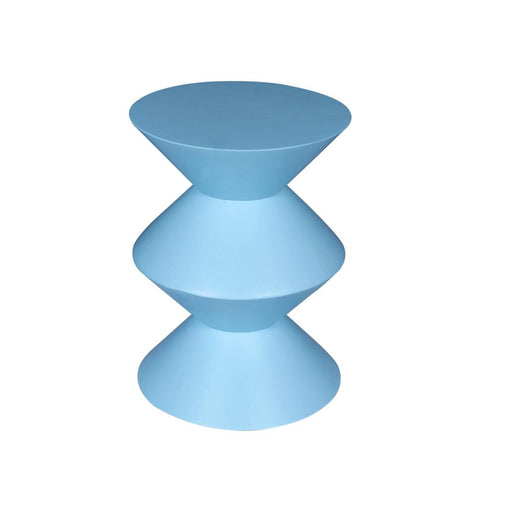 Bijzettafel Blauw Mangohout 33 cm-Bijzettafels-Starfurn