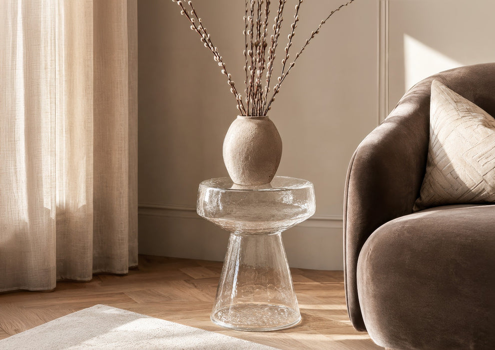 Bijzettafel Bo Glas Transparant 37cm