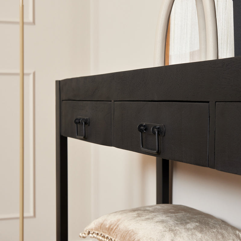 Bijzettafel Boaz Zwart 150 cm 150x35x76 cm-Bijzettafels-Starfurn