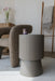 Bijzettafel Brian Side Table Metaal, Glas Beige Ø33, sfeerbeeld 5