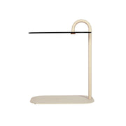 Bijzettafel Brix 3-zitsbank Glas Beige 30x48 cm-Bijzettafels-Livingfurn