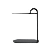 Bijzettafel Brix 3-zitsbank Glas Zwart 30x48 cm-Bijzettafels-Livingfurn