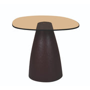 Bijzettafel Brix Bijzettafel Glas Bruin 43 cm 43x50x40 cm-Bijzettafels-Livingfurn