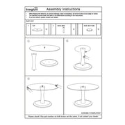 Bijzettafel Brix Bijzettafel Glas Bruin 75 cm 75x75x30 cm-Bijzettafels-Livingfurn