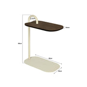 Bijzettafel Brix Bijzettafel Mangohout Beige 30x48 cm-Bijzettafels-Livingfurn