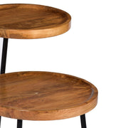 Bijzettafel Brix Bijzettafel Mangohout Naturel hout 45 cm 13631-Bijzettafels-Livingfurn