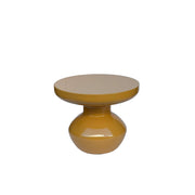Bijzettafel Brix Bijzettafel Metaal Geel 40 cm 40.5x40.5x34 cm-Bijzettafels-Livingfurn