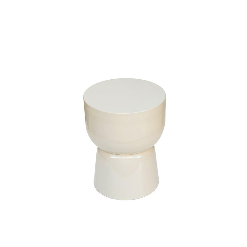 Bijzettafel Brix Bijzettafel Metaal Wit 35 cm 35.5x35.5x46 cm-Bijzettafels-Livingfurn