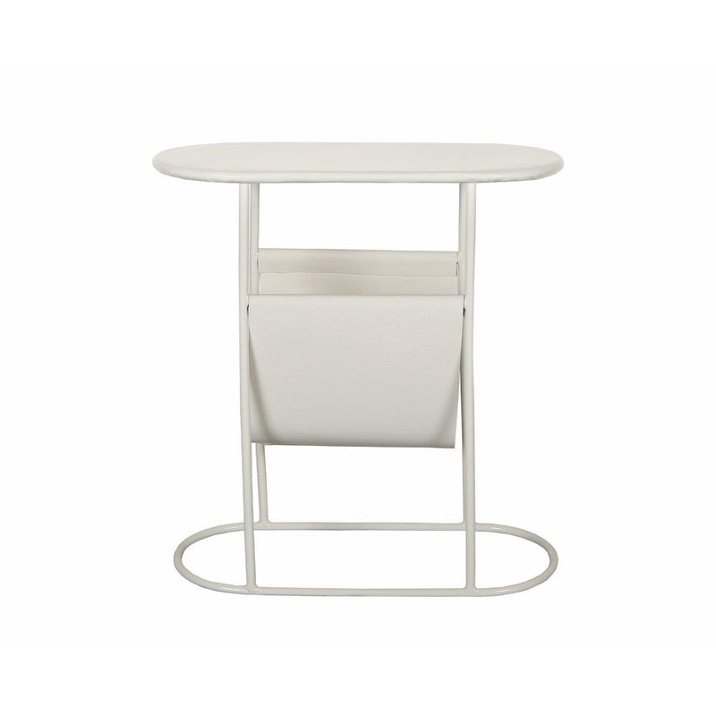 Bijzettafel Brix Bijzettafel Metaal Wit 53x24 cm-Bijzettafels-Livingfurn