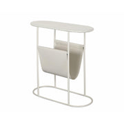 Bijzettafel Brix Bijzettafel Metaal Wit 53x24 cm-Bijzettafels-Livingfurn