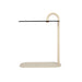Bijzettafel Brix Glas Beige 30x48 cm-Bijzettafels-Livingfurn
