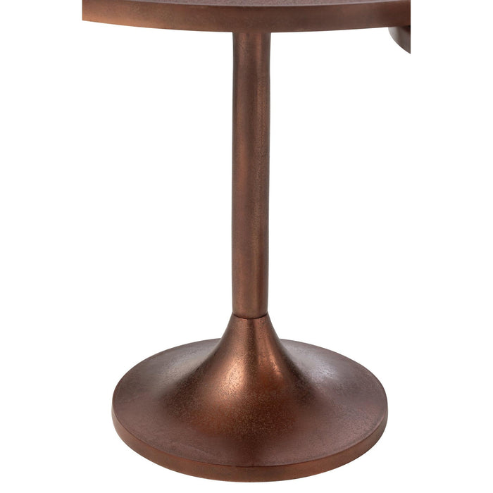 Bijzettafel Bronze Aluminium 56 cm 56x56x49 cm-Bijzettafels-J-Line
