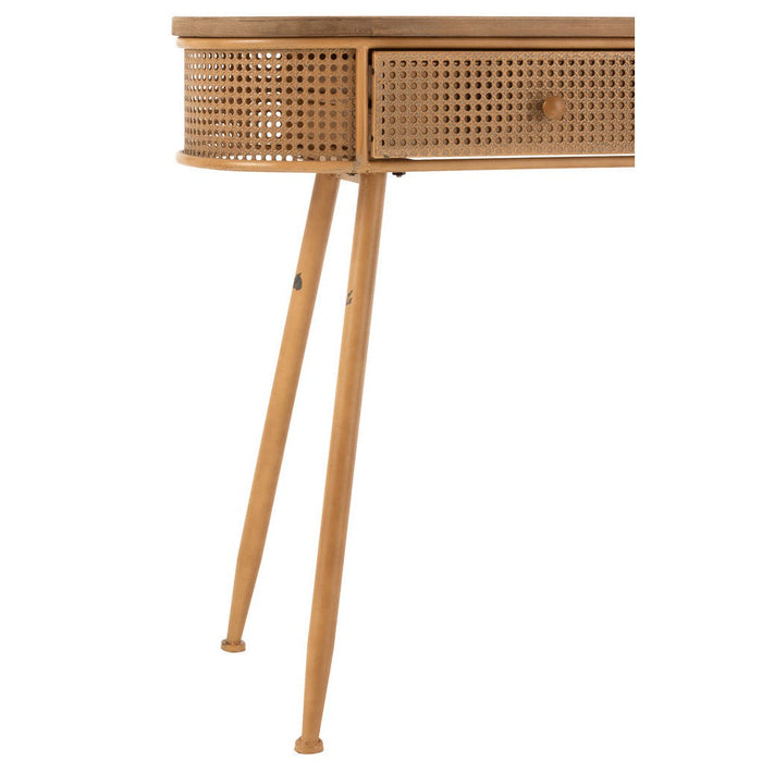 Bijzettafel Bruin Fir hout 40x120 cm-Bijzettafels-J-Line