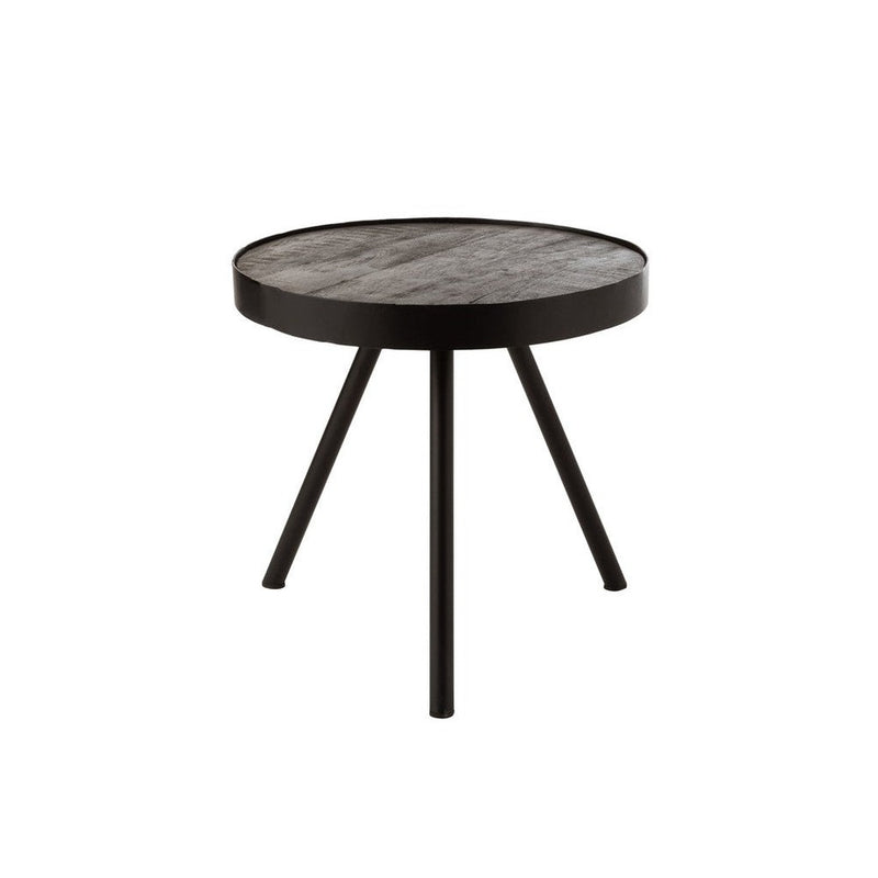 Bijzettafel Bruin Ijzer 50 cm 50x50x48 cm-Bijzettafels-J-Line