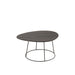 Bijzettafel Bruin Ijzer Ovaal 54 cm-Bijzettafels-J-Line