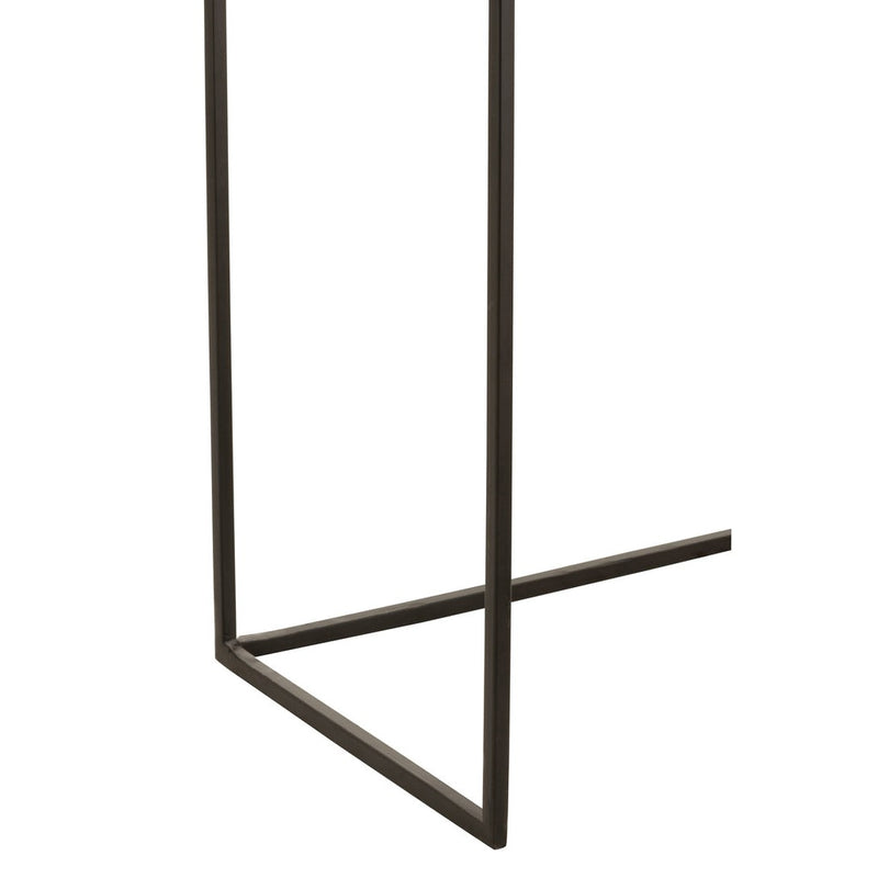 Bijzettafel Bruin Ijzer Rechthoekig 29x53 cm-Bijzettafels-J-Line