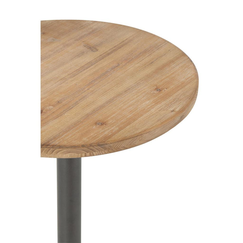 Bijzettafel Bruin Ijzer Rond 48 cm 47.5x48x62 cm-Bijzettafels-J-Line