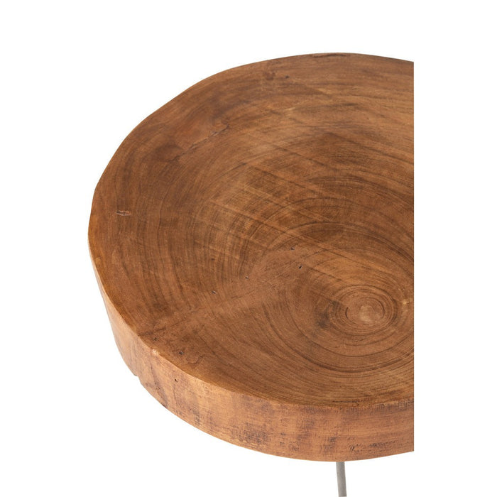 Bijzettafel Bruin Paulownia hout 49 cm-Bijzettafels-J-Line
