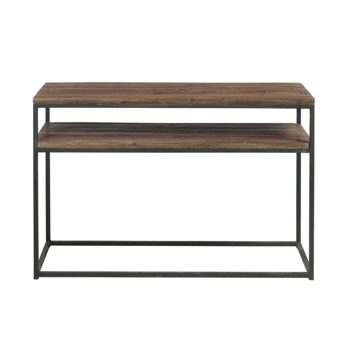 Bijzettafel Bruin Recycled hout 40x120 cm-Bijzettafels-J-Line